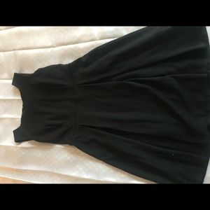 Black, A-line dress